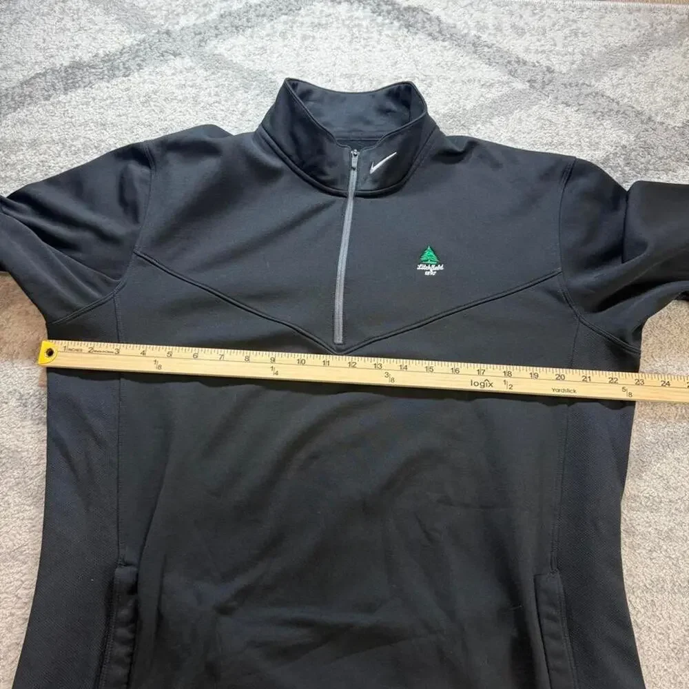 Nike Golf tour performance quarter zip black Litchfield Golf Club 1892 Large
